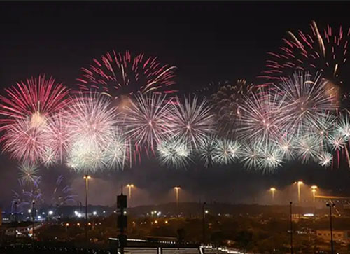 昌图县焰火晚会